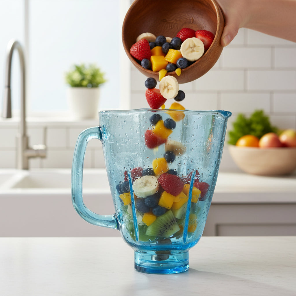 Vaso De Vidrio Para Licuadora Oster Cube Azul