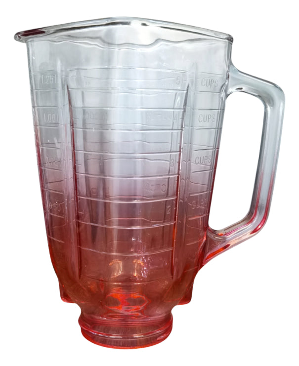 Vaso De Vidrio Para Licuadora Oster Clásica Cuadrado Rojo