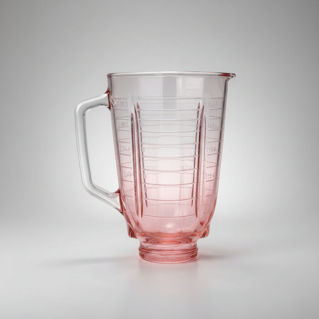 Vaso De Vidrio Para Licuadora Oster Clásica Cuadrado Rojo