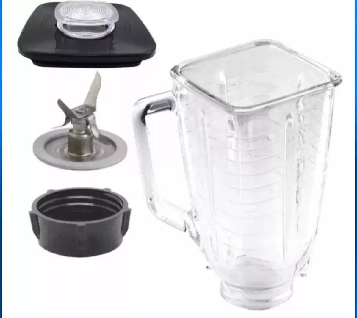 Kit Vaso Para Licuadora Oster Clásico Cuadrado Irrompible