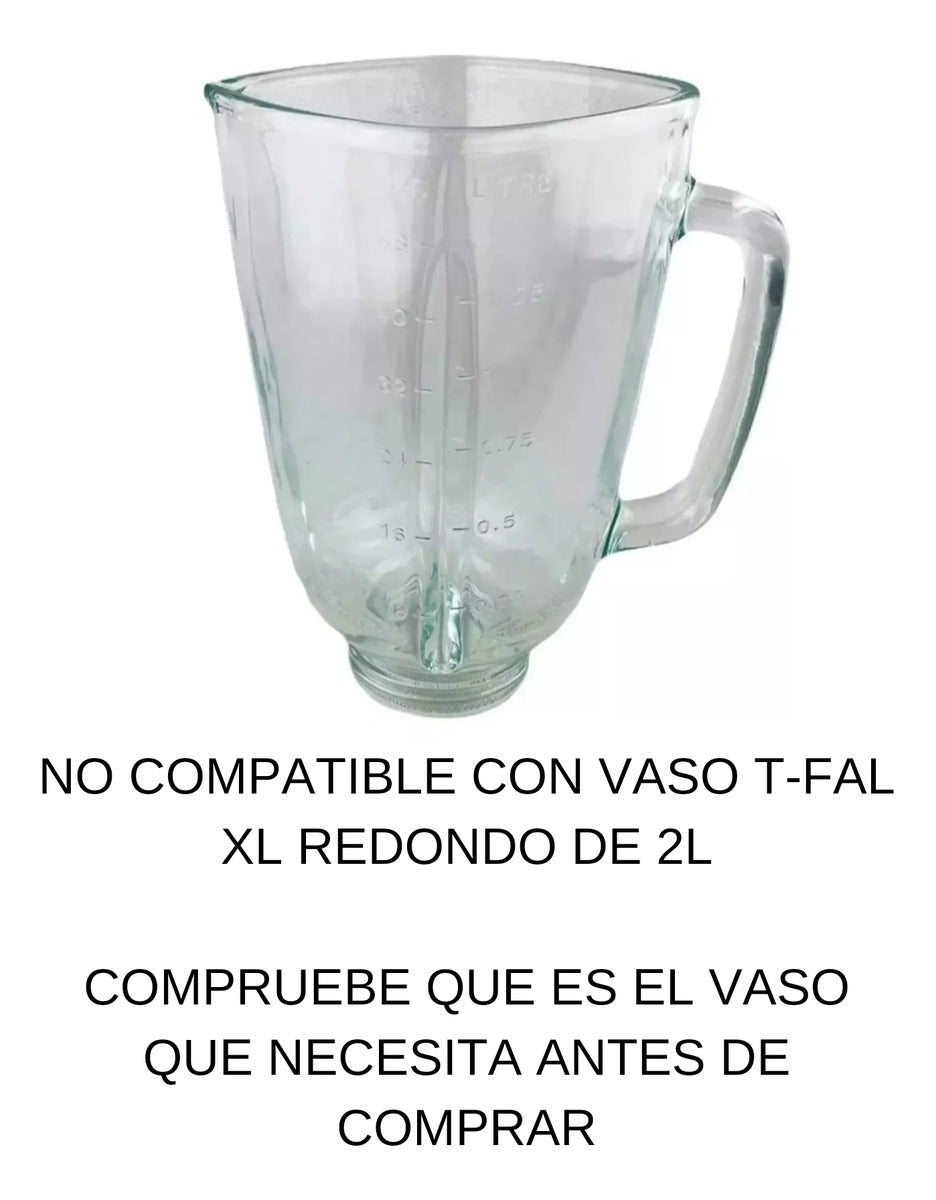 Vaso Para Licuadora T-fal Infinyforce Cuadrado 1.25l