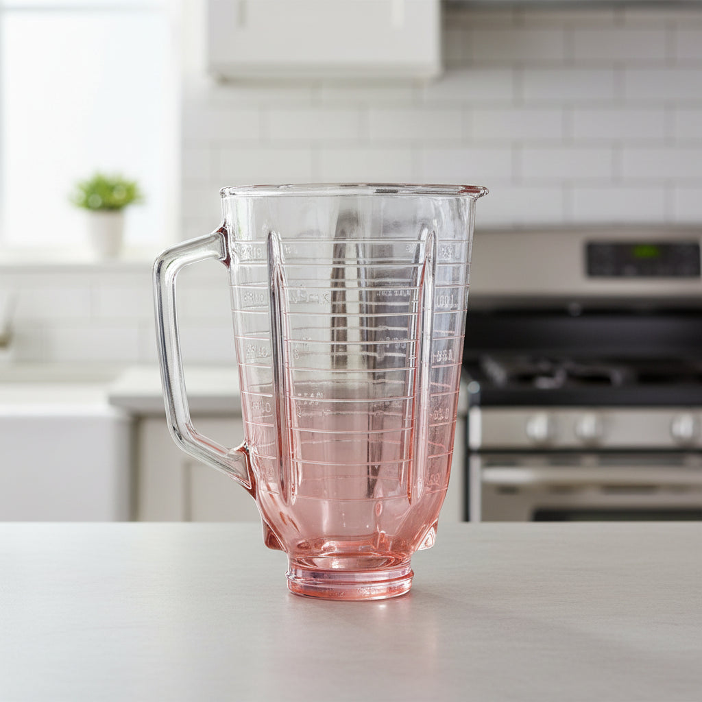 Vaso De Vidrio Para Licuadora Oster Clásica Cuadrado Rojo