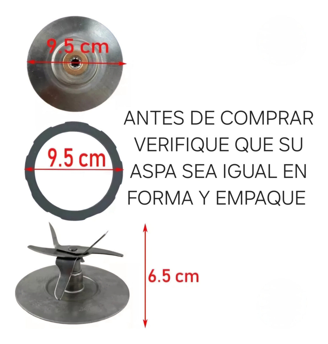 Cuchilla Aspa Para Licuadora Oster Xpert