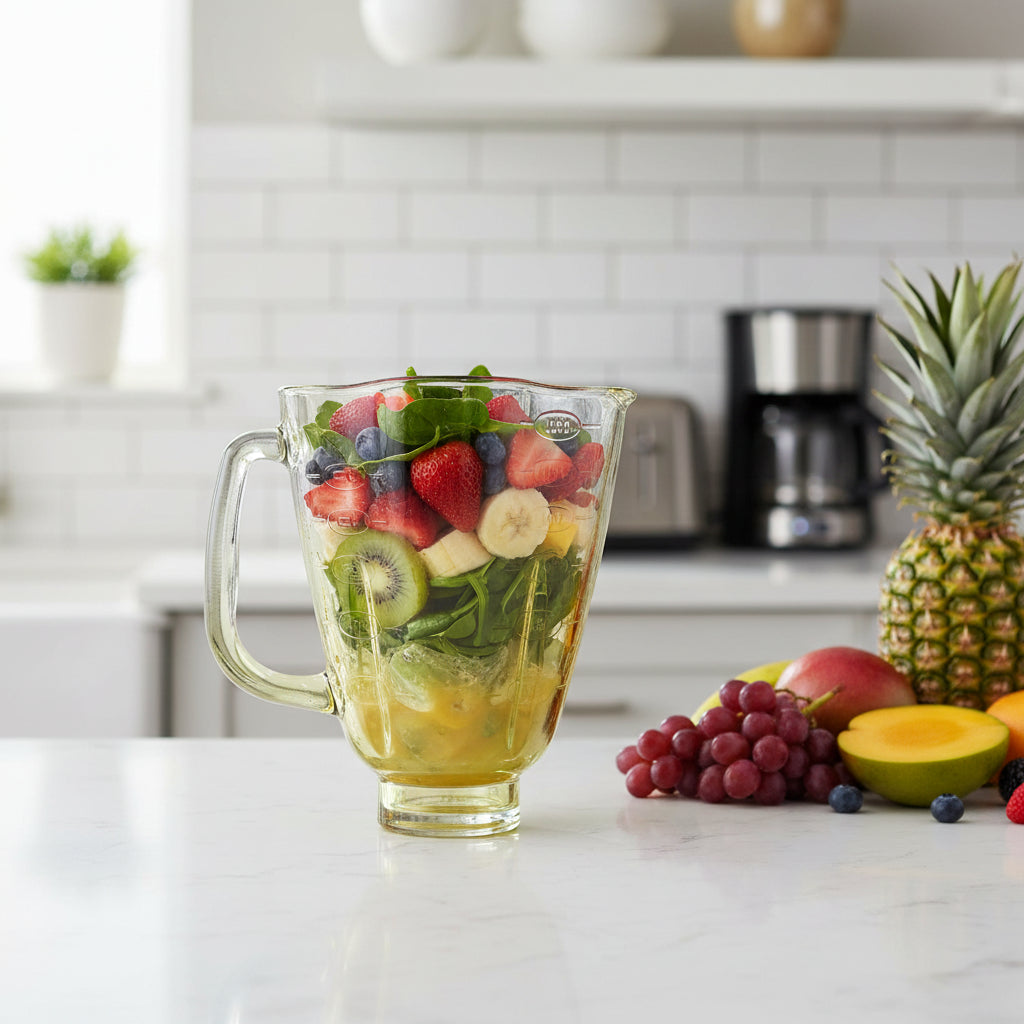 Vaso De Vidrio Para Licuadora Oster Cube Amarillo