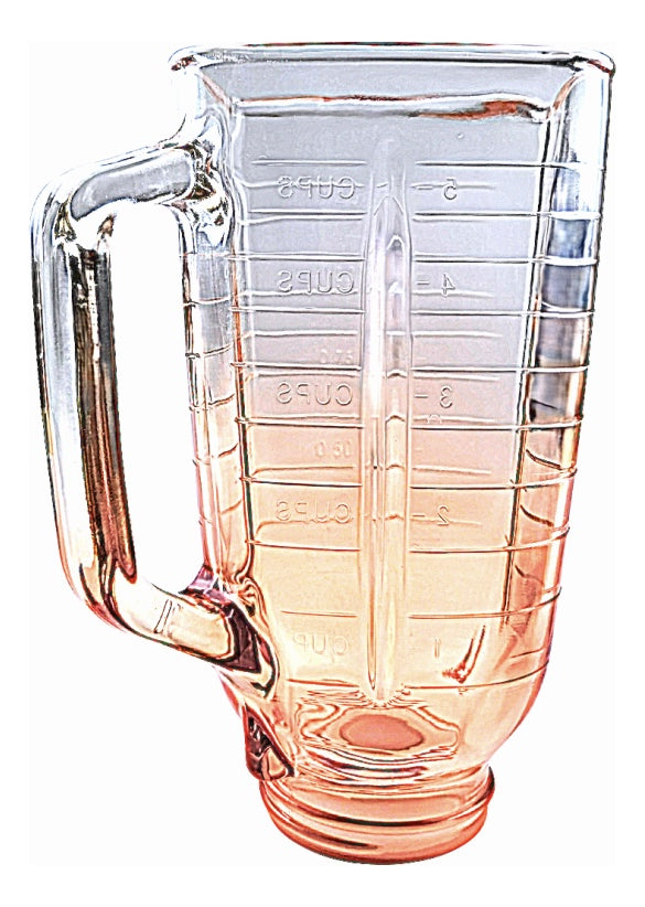 Vaso De Vidrio Para Licuadora Oster Clásica Cuadrado Naranja