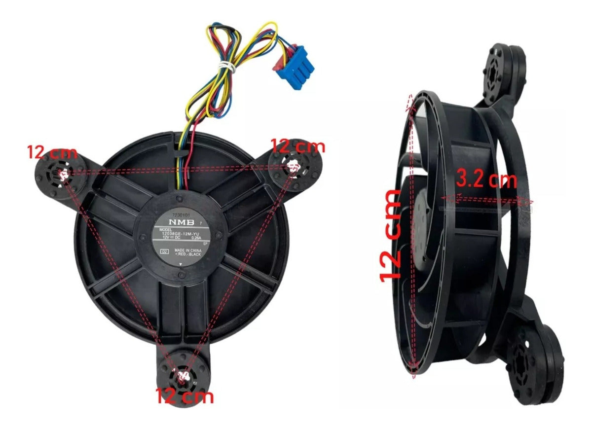 Motor Ventilador Refrigerador Daewoo Nmb Mod 12038ge-12m-yu