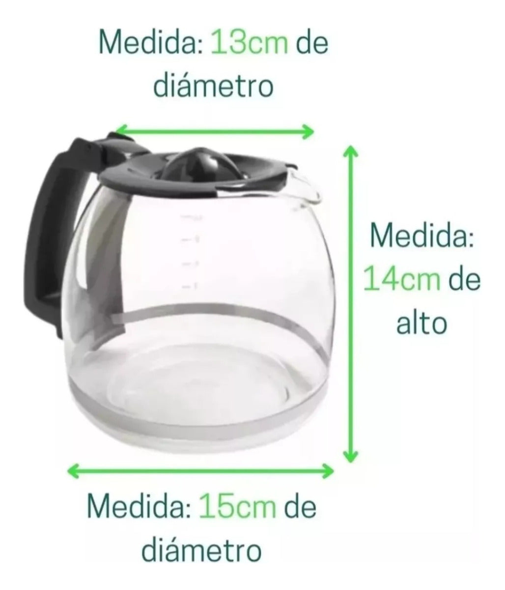 Jarra Para Cafetera Oster De 12 Tazas Modelo 4288 Negro
