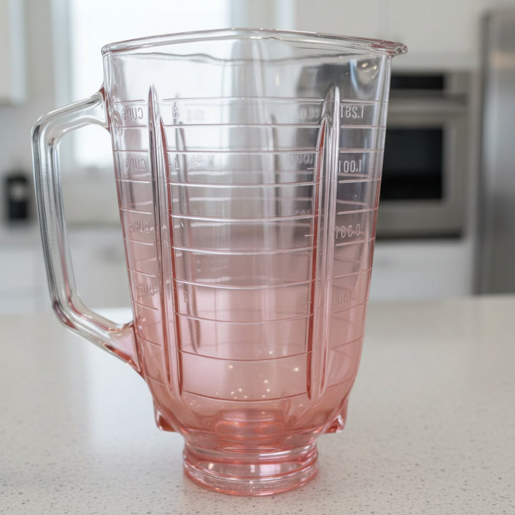 Vaso De Vidrio Para Licuadora Oster Clásica Cuadrado Rojo