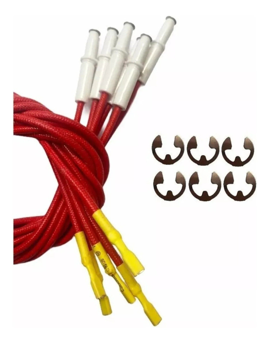 Kit 6 Bujías Con Candados Para Estufa Mabe Iem