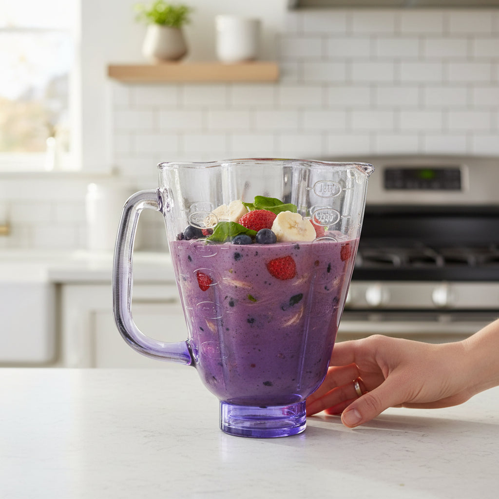 Vaso De Vidrio Para Licuadora Oster Cube Morado