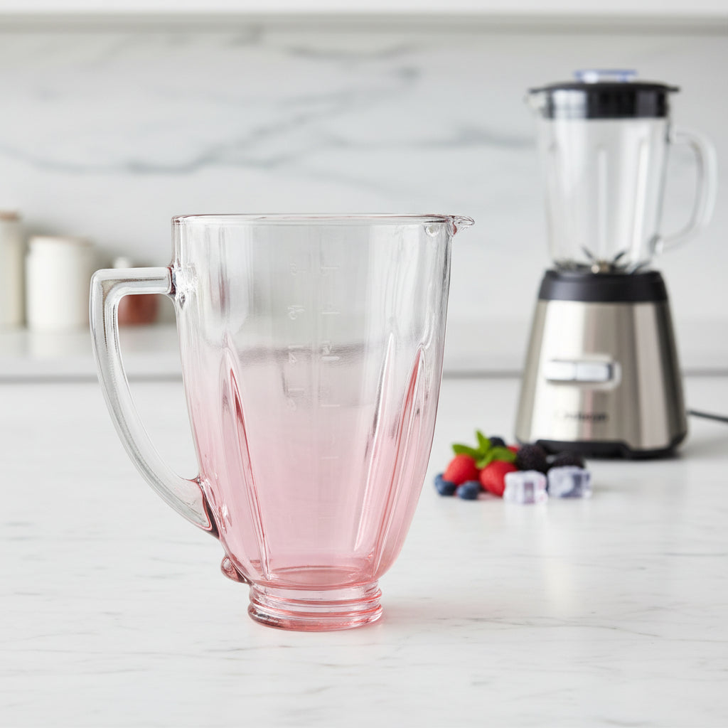 Vaso De Vidrio Para Licuadora Oster Contemporáneo Rojo