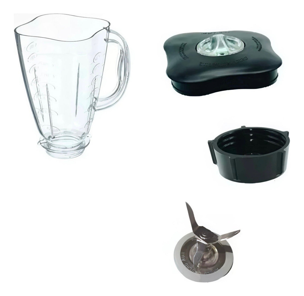 Kit Vaso Irrompible Compatible Con Licuadora Oster Cube