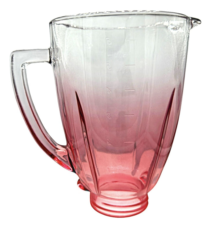 Vaso De Vidrio Para Licuadora Oster Contemporáneo Rojo