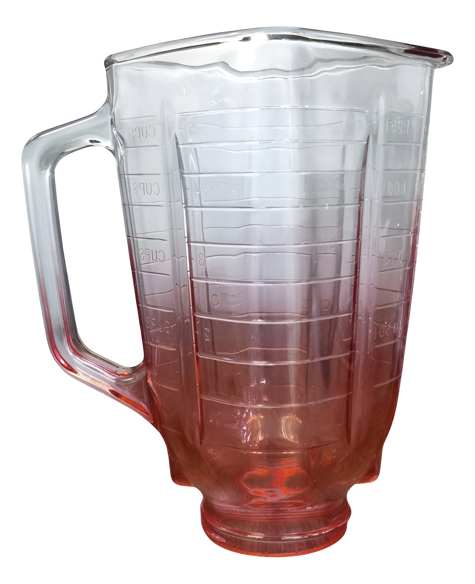 Vaso De Vidrio Para Licuadora Oster Clásica Cuadrado Rojo